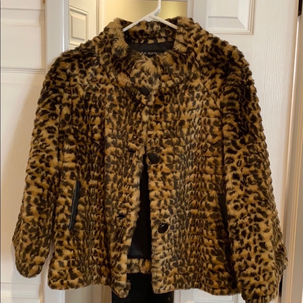 Via Spiga Cheetah print Coat